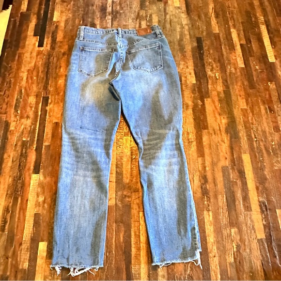MADEWELL women's high-rise slim boyfriend distressed denim size 26 - Picture 6 of 9